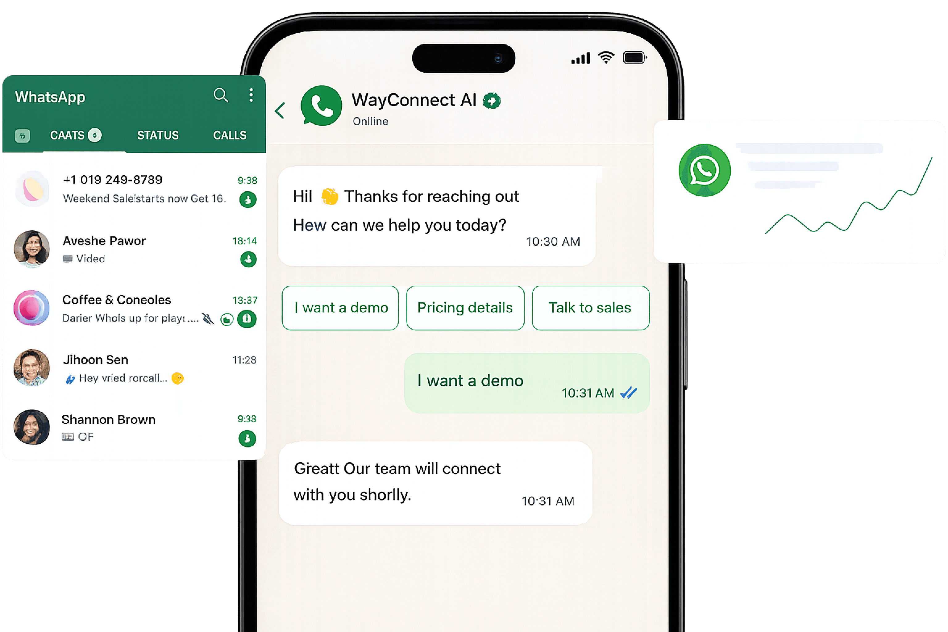 WayConnect AI Platform Mockup